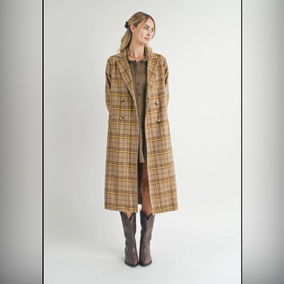 NWT Sadie & Sage Jenny Plaid Double Breasted
Coat - S - Picture 5 of 14